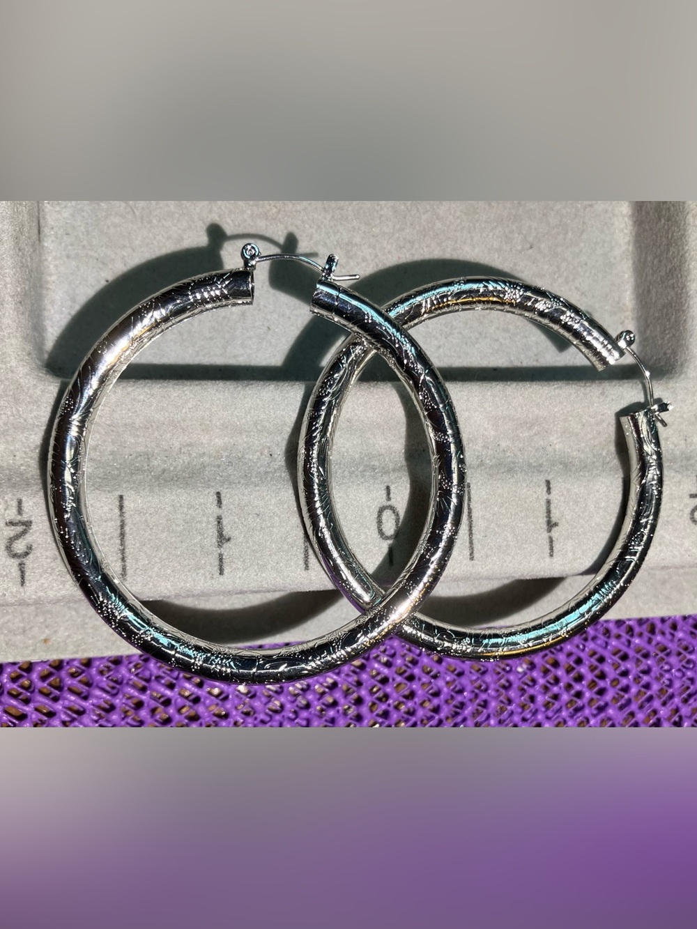 Large Classic Silver Hoop Earrings - Women Jewelry